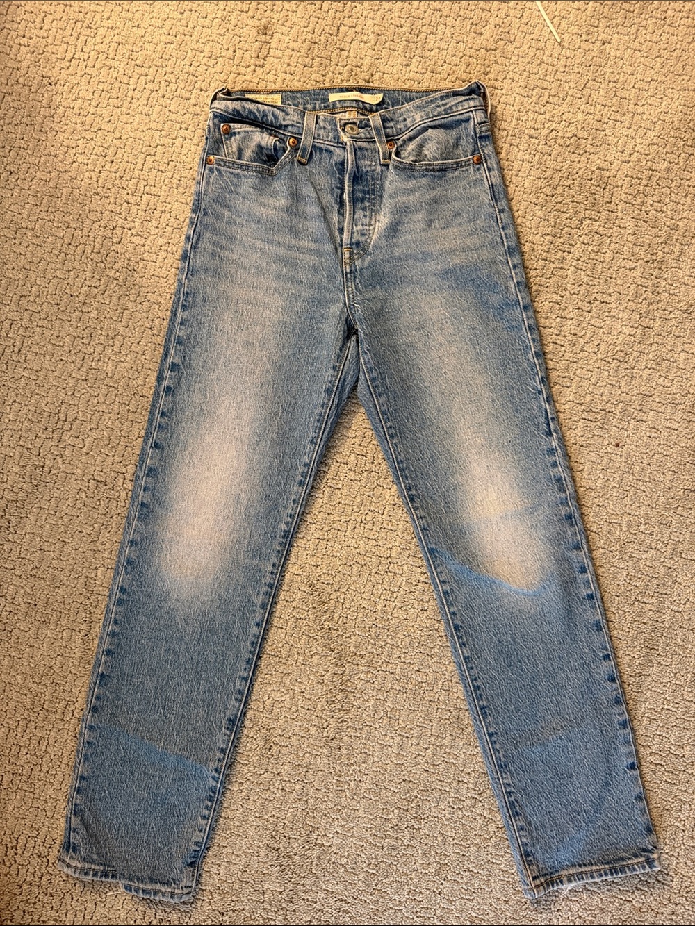 Levi's Wedgie Straight Jeans Size 24 Medium Wash